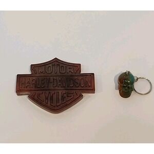 Harley Davidson Magnet And Key Chain Set 3D Printing New
